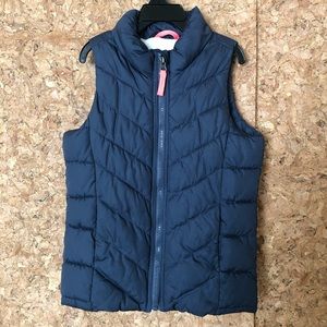 Old Nancy blue vest. Size S 6-7